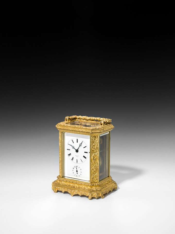 FRENCH CARRIAGE CLOCK WITH ALARM